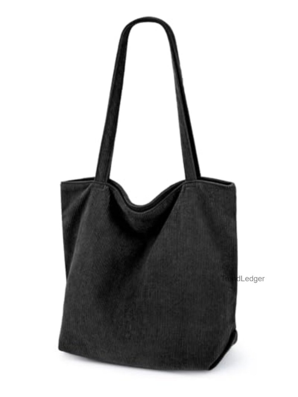 Corduroy Tote Bag for Women Large Hobo Shoulder Handbag with Zipper